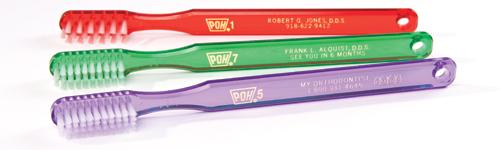 Toothbrush group with imprints